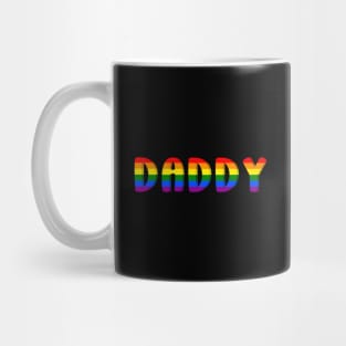 Daddy Gay Pride Month LGBTQ Father's Day Rainbow Flag Queer Mug